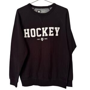 NWD Violent Gentlemen Black Crewneck Sweater Mens Size Medium Hockey